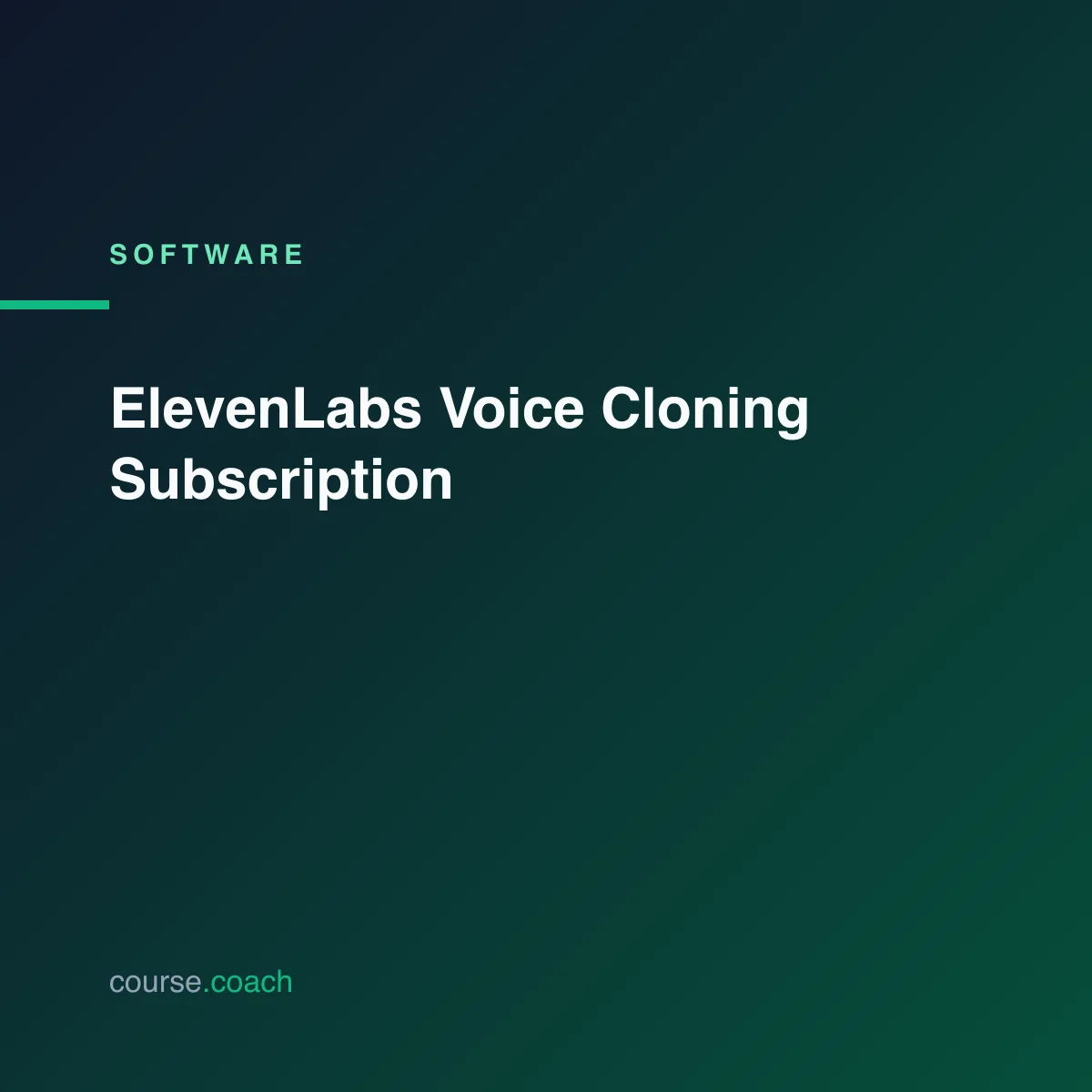 ElevenLabs Voice Cloning Subscription
