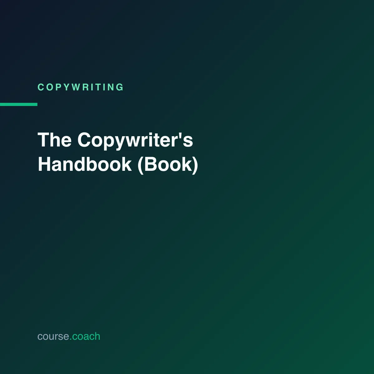 The Copywriter's Handbook (Book)